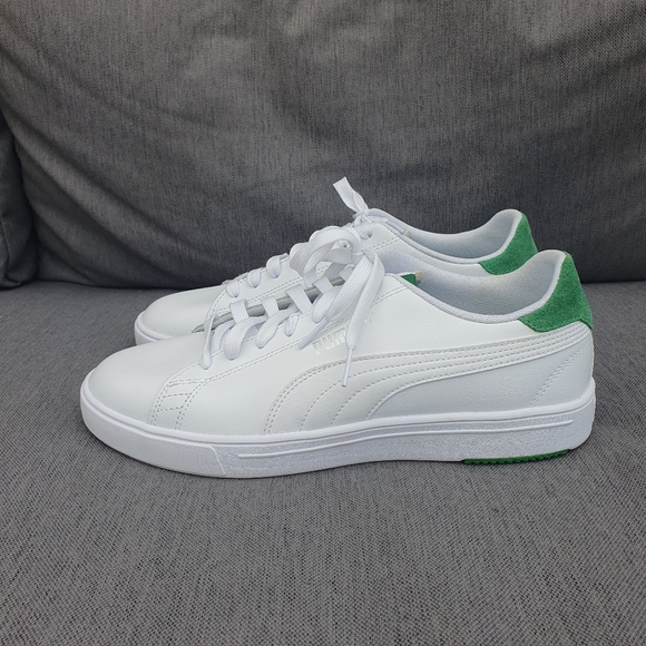 Puma Pro Serve Lite Bnwot Leather Trainers Unisex Uk8 White New. - Picture 7 of 11